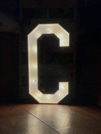 Marquee letter C