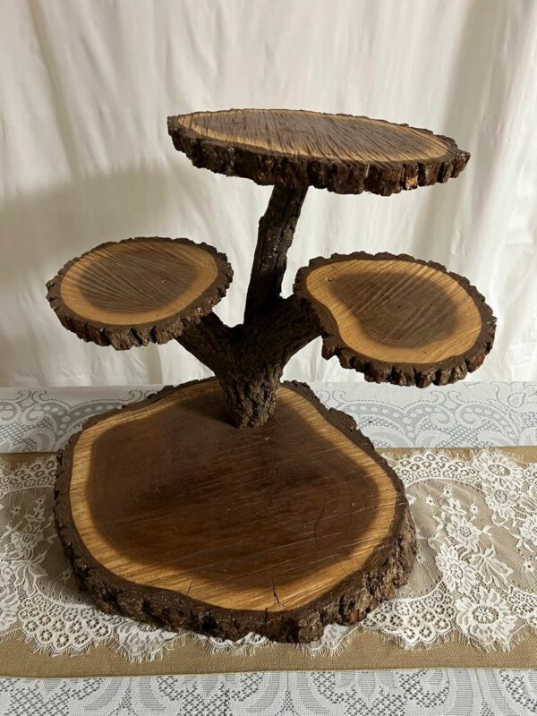 Rustic 4 tier cupcake stand