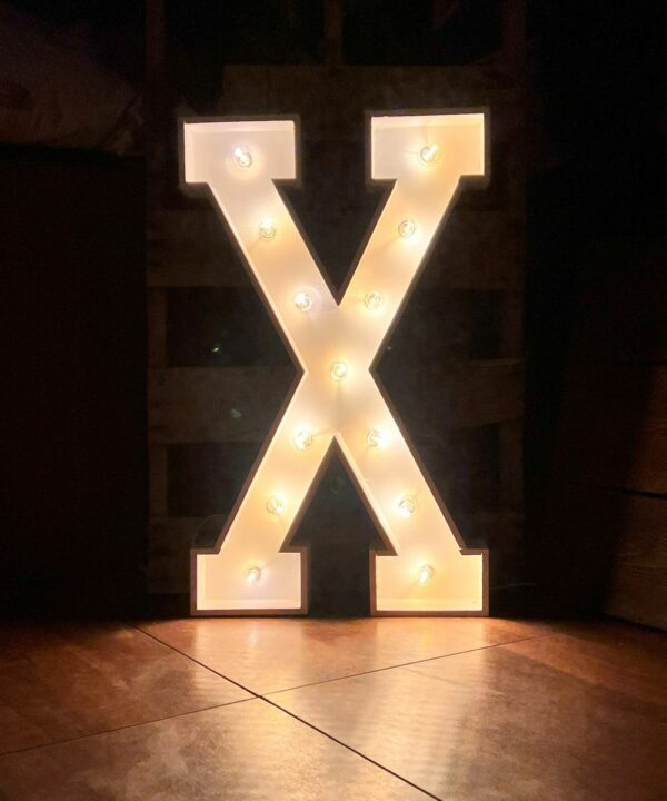 Marquee letter X