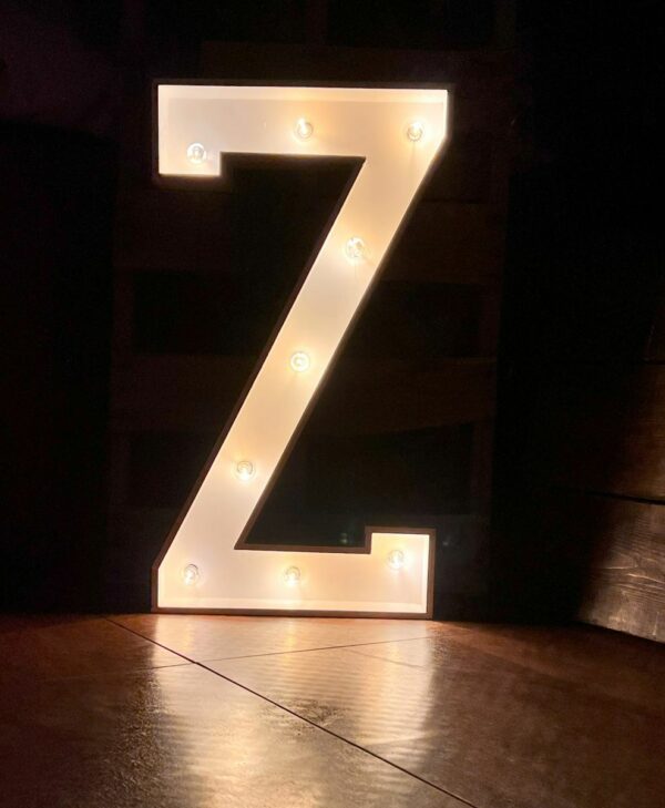 Marquee letter Z