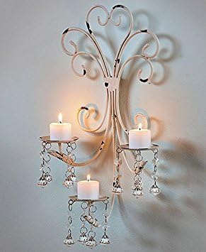 Crystal sconce-battery operated