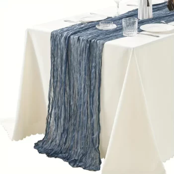 Dusty blue cheesecloth