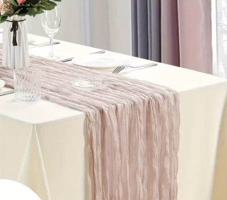 dusty pink cheesecloth