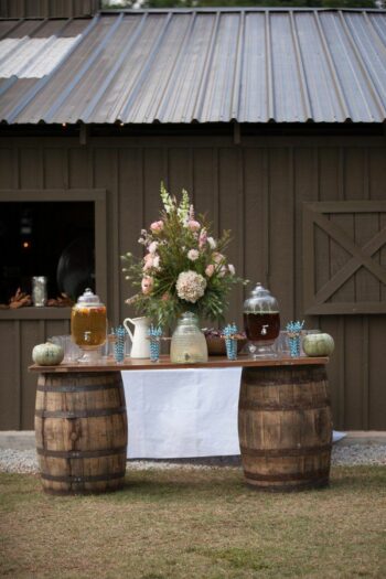 Whiskey barrel bar/table