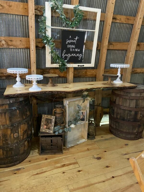 Whiskey barrel bar/table - Image 5